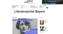Desktop Screenshot of literaturportal-bayern.de