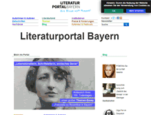 Tablet Screenshot of literaturportal-bayern.de